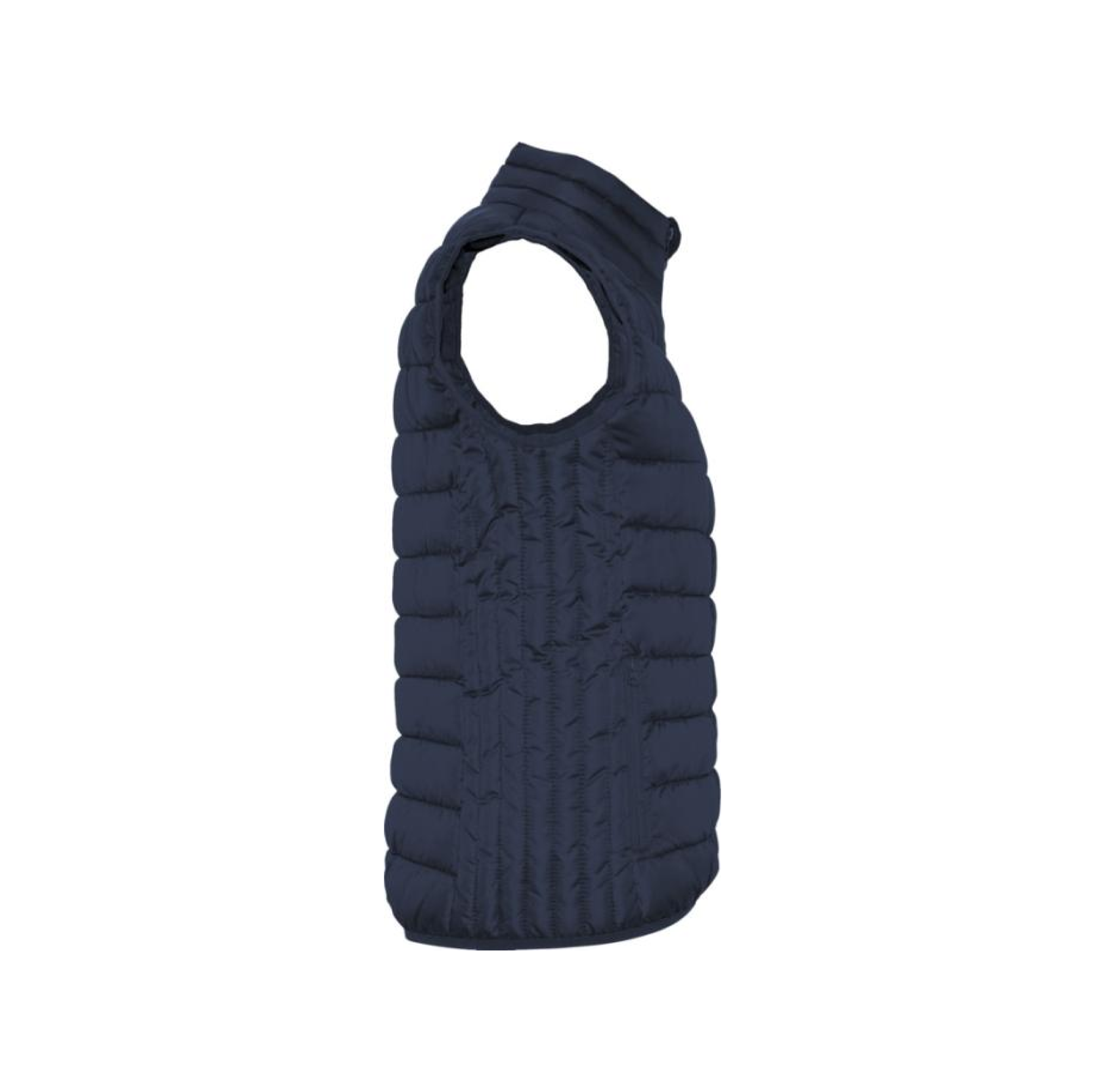 Doudoune-femme-sans-manches-bleu-fonce-personnalisable Doudoune sans manches femme personnalisable