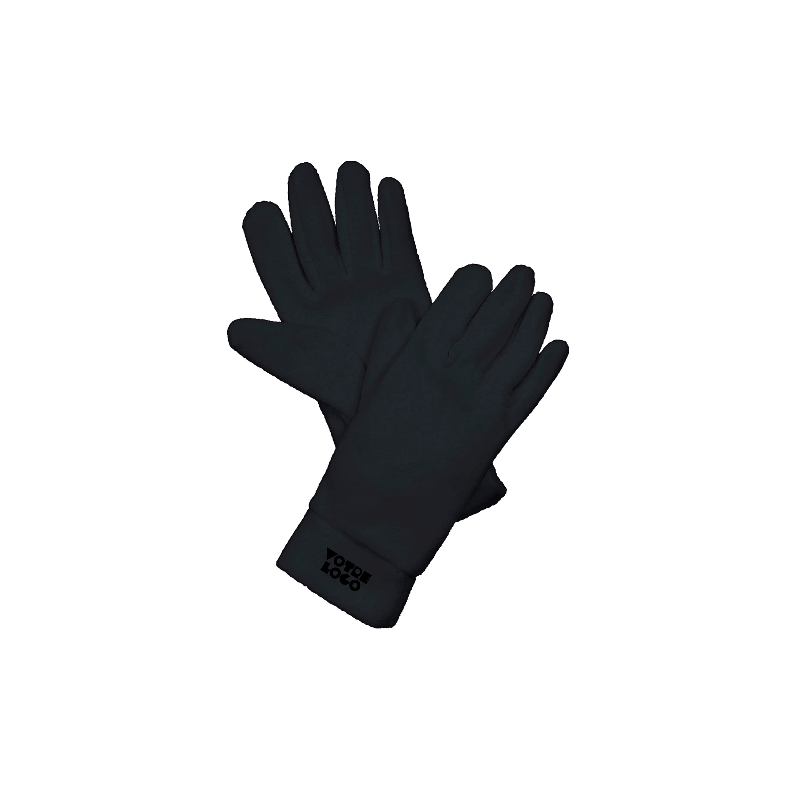 Gants-polaire-gris-personnalisable Gants en polaire 200 g/m² personnalisable