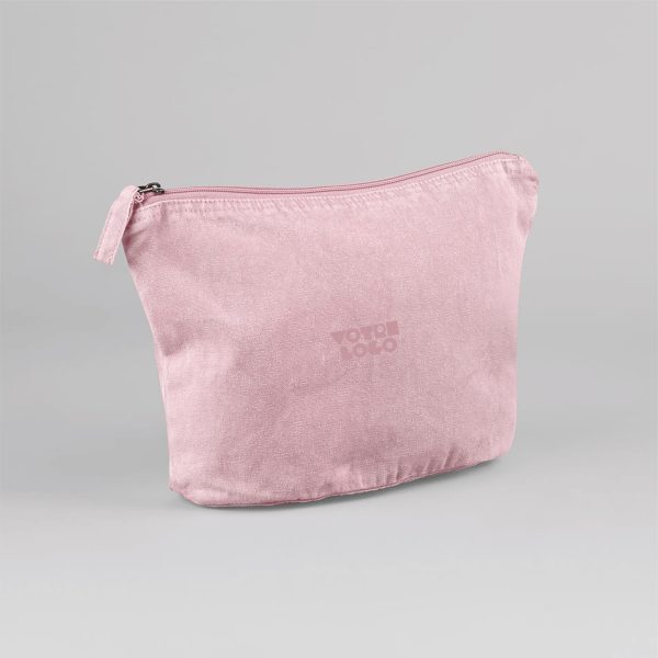 Pochette en coton recyclé délavé 340 g/m² personnalisable