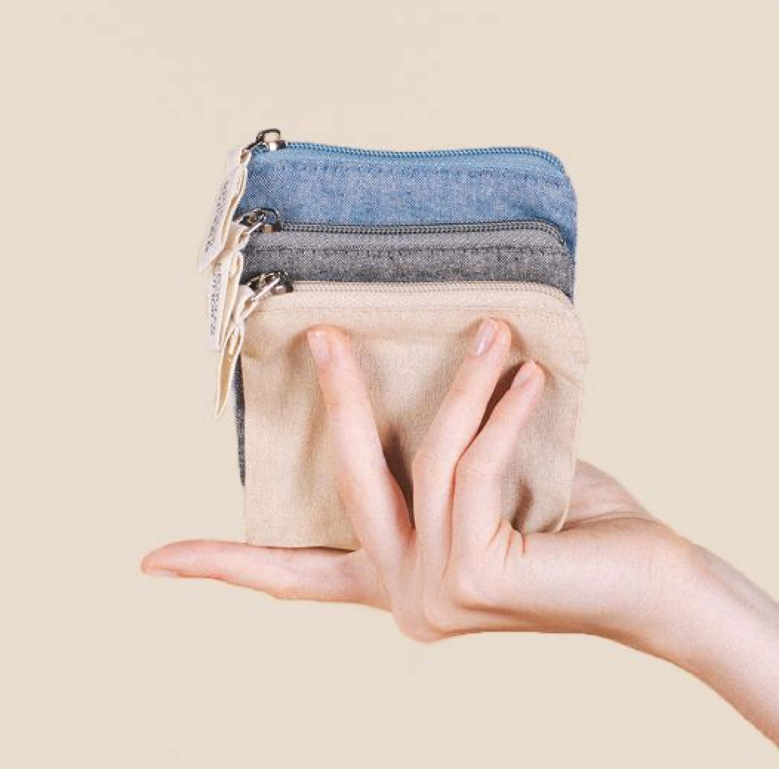 Porte-monnaie en coton recyclé 140gr/m2