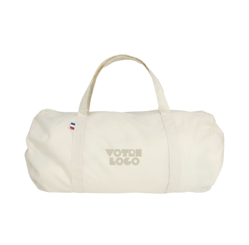 Sac de sport en coton certifié 150 gr/m² Made in France personnalisable