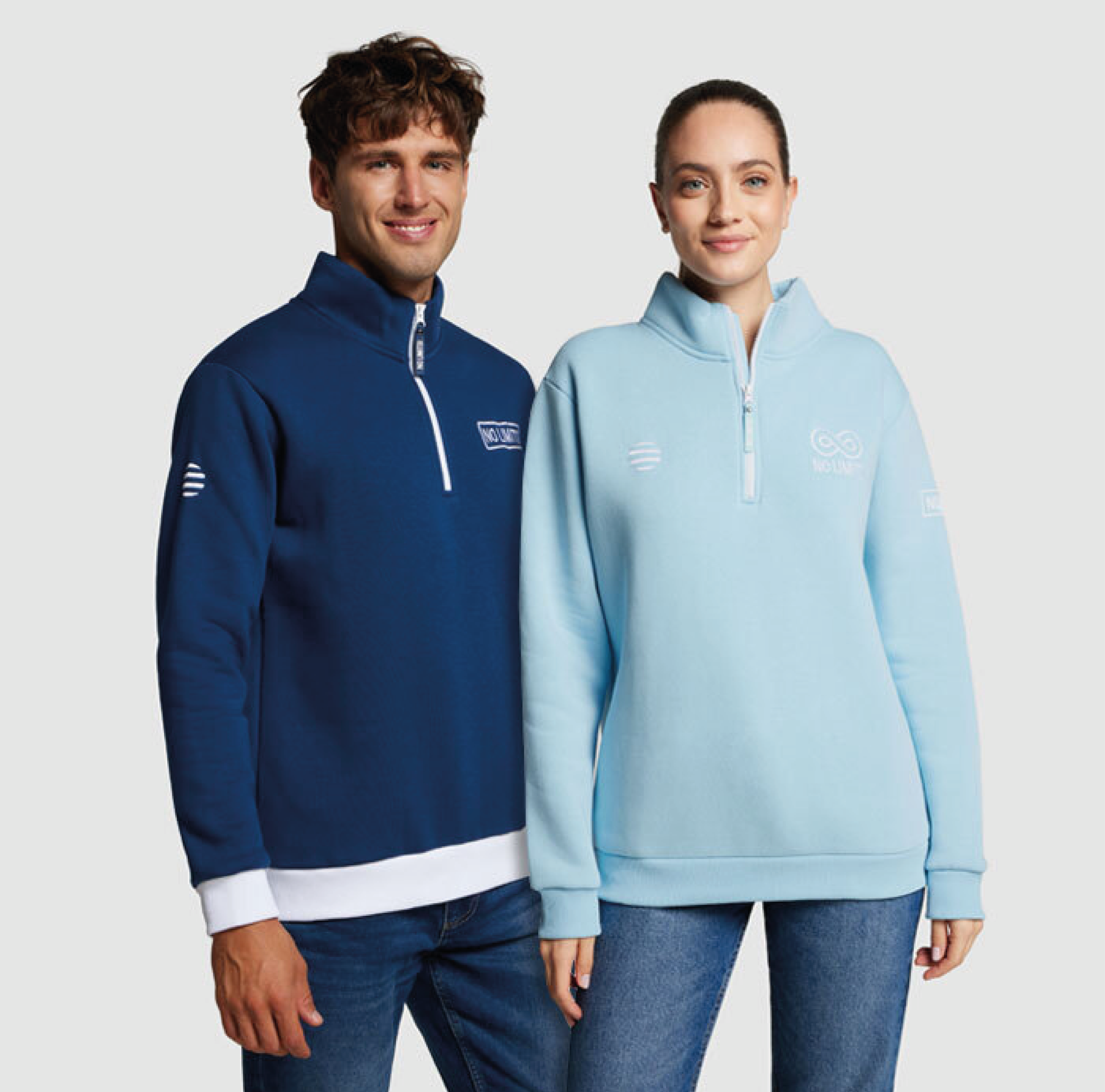 Sweat col montant zippé 320 g/m² 100% personnalisable