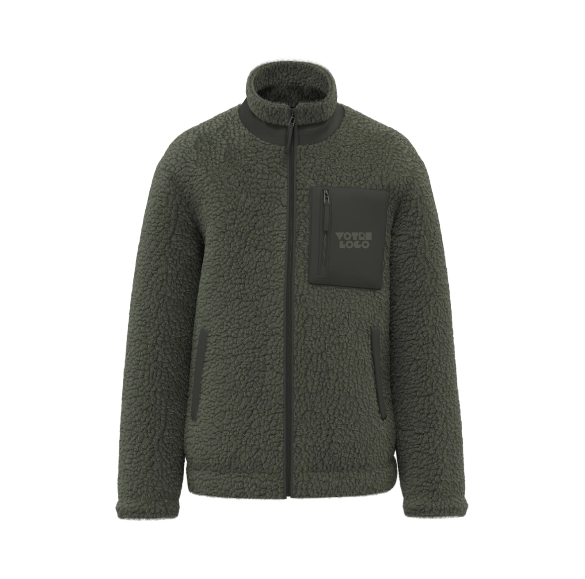 Veste écoresponsable en sherpa unisexe 480 g/m² personnalisable