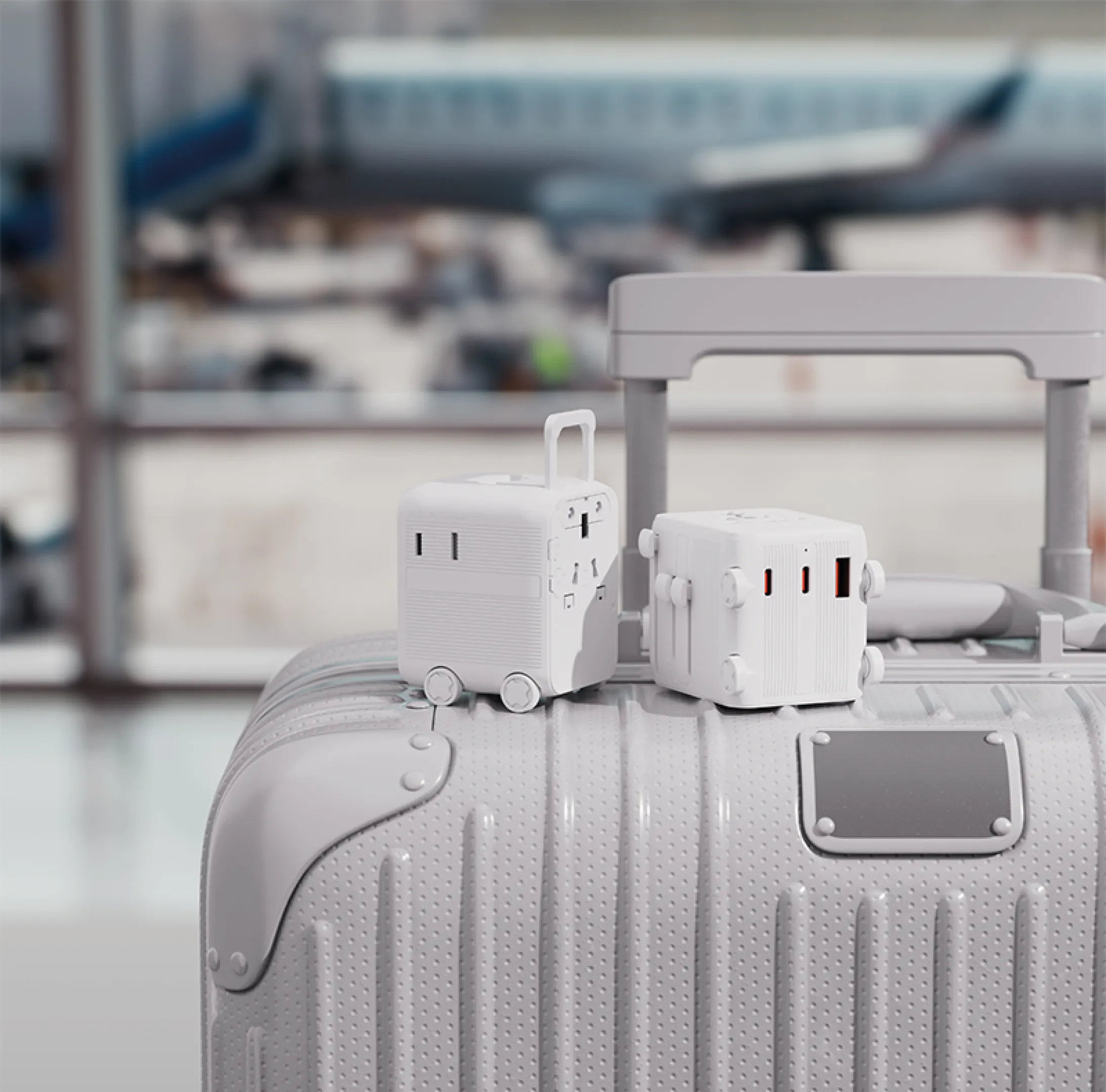 Adaptateur universel en forme de valise personnalisable