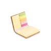 Bloc-notes adhésif 3 pièces avec couverture en liège rigide personnalisable