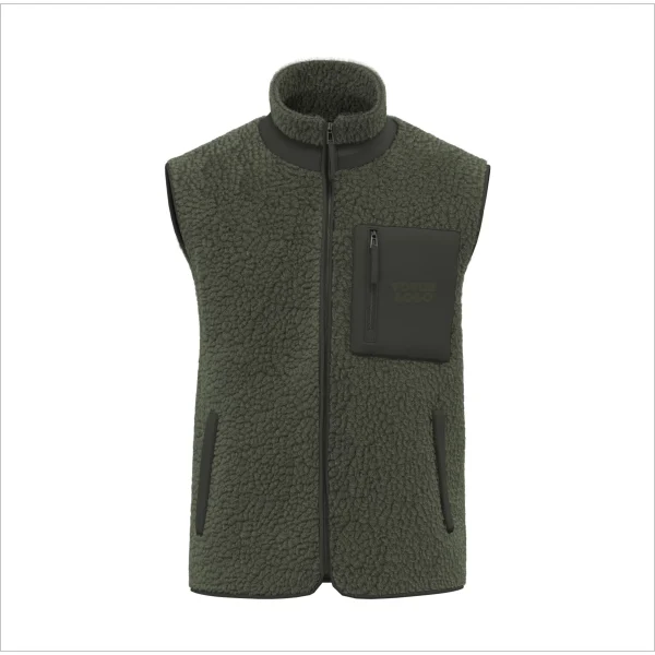 Veste sans manches écoresponsable sherpa unisexe 480 g/m² personnalisable