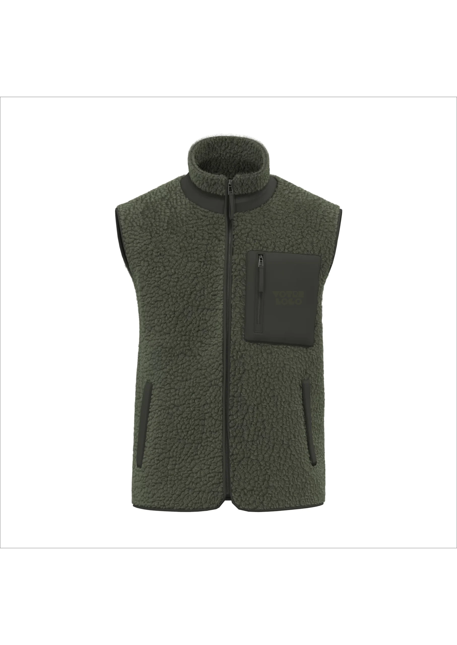 Veste sans manches écoresponsable sherpa unisexe 480 g/m² personnalisable