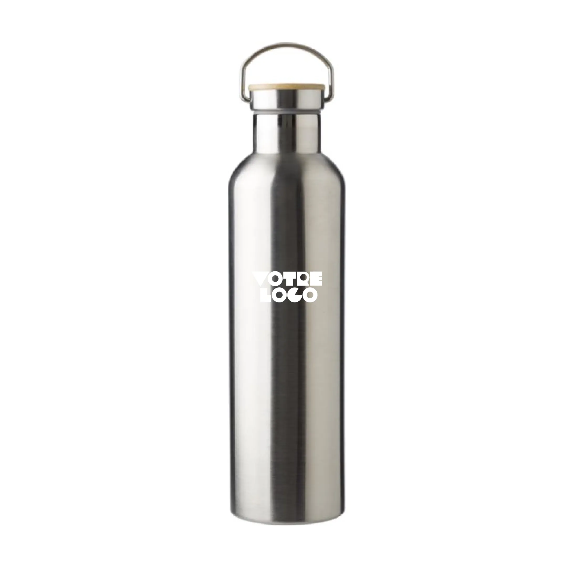 bouteille-acier-inoxydable-double-paroi-1000ml-personnalisable-argente Bouteille double paroi de 1000 ml en acier inoxydable personnalisable