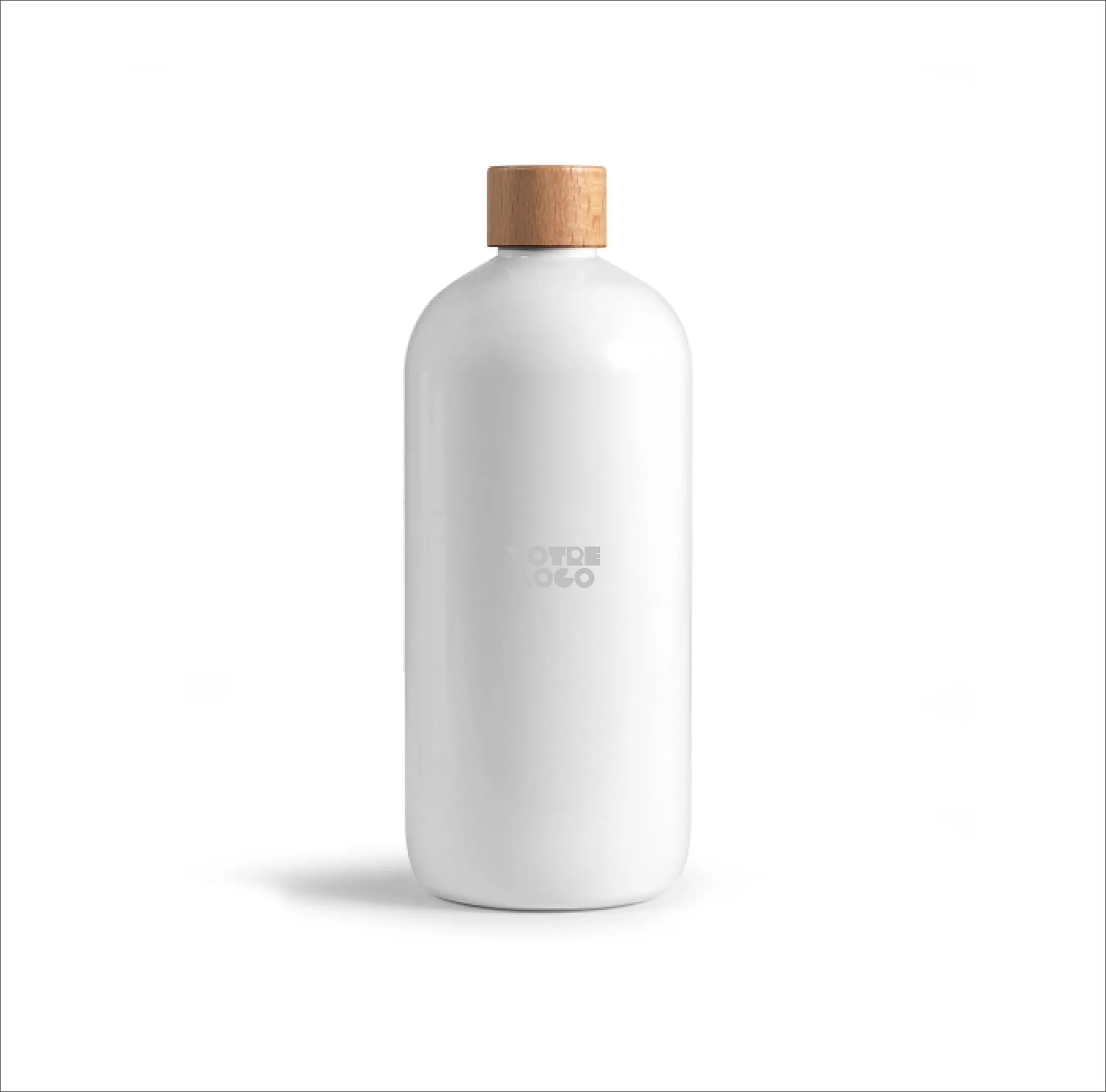 bouteille-pet-recycle-750ml-bouchon-bois-personnalisable-1.webp Bouteille 750ml Made in France personnalisable