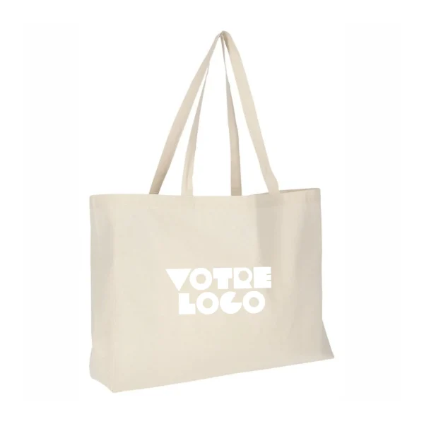 Cabas coton 155gr écru personnalisable express