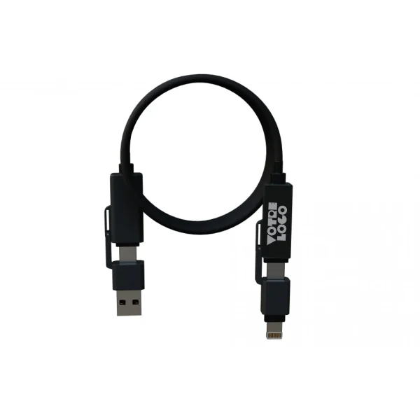 Câble magnétique silicone 100W personnalisable