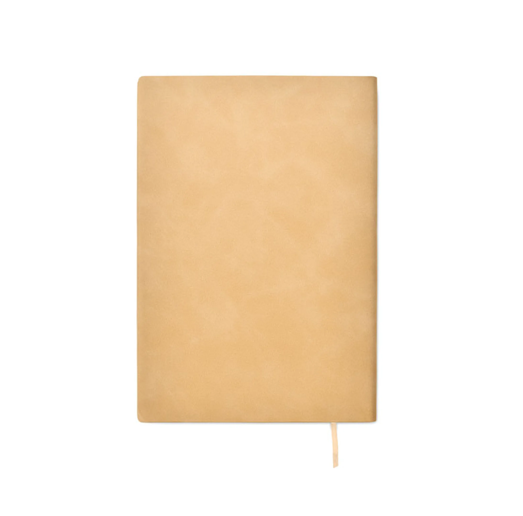 carnet-a5-couverture-souple-papier-recyle-personnalisable-beige-dos.webp Carnet A5 nervurée effet patiné personnalisable