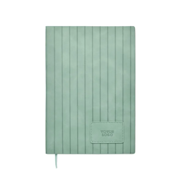 Carnet A5 nervurée effet patiné personnalisable
