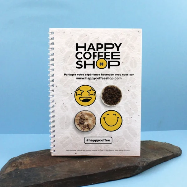 Carnet graines écriture A5 Made in France personnalisable