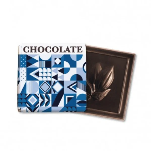 Carré de chocolat 4gr avec emballage personnalisable