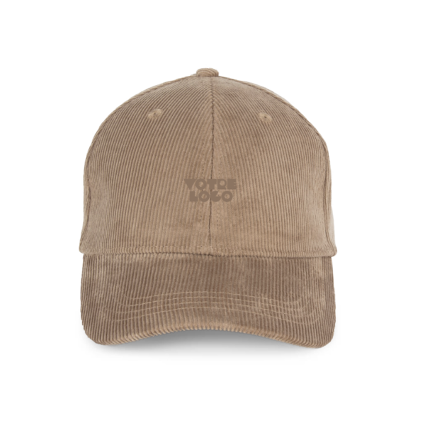 Casquette écoresponsable velours côtelé 310 g/m² personnalisable