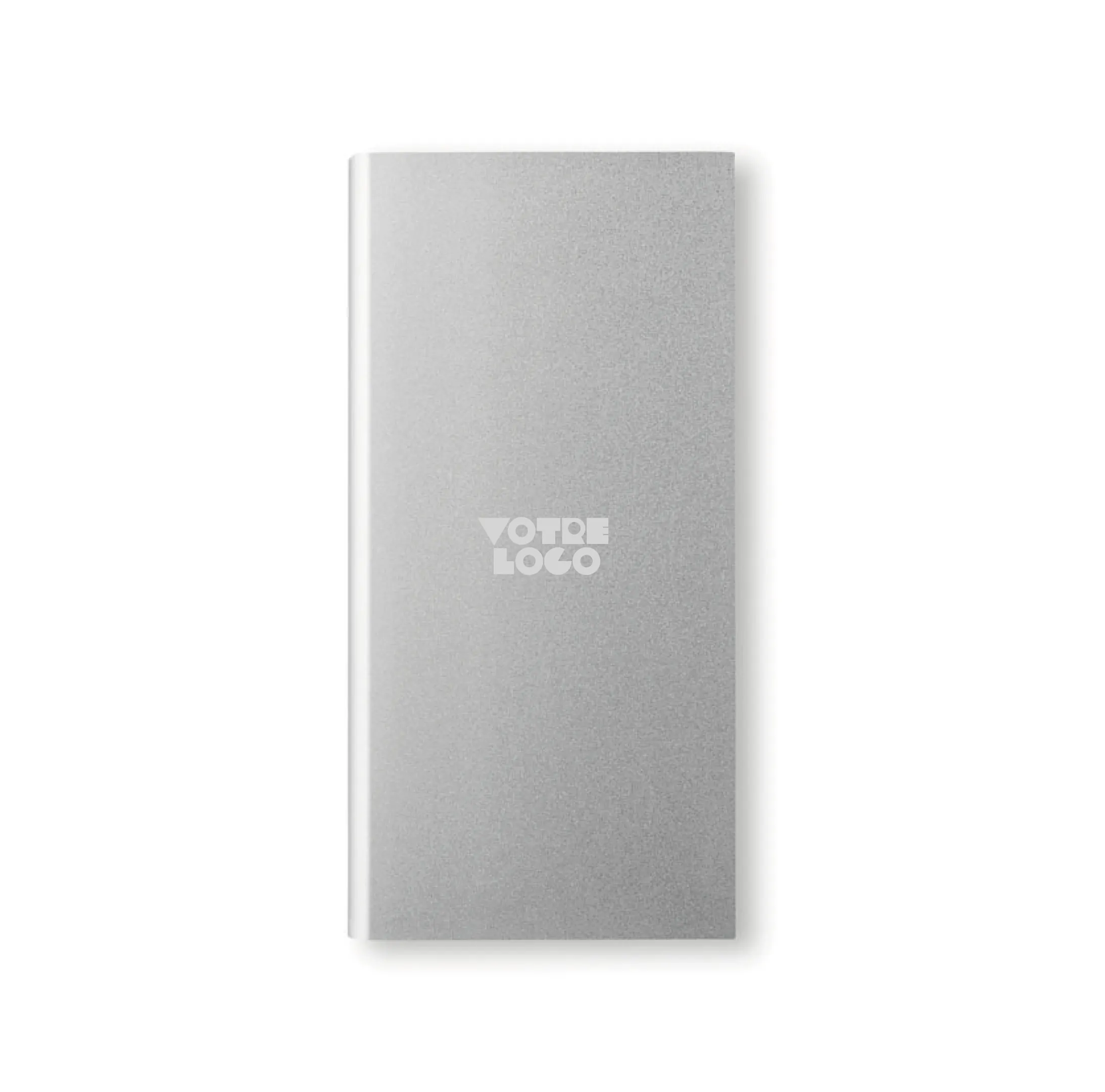 chargeur-externe-panneau-solaire-gris-personnalisable Chargeur externe 8000 mAh avec panneau solaire personnalisable