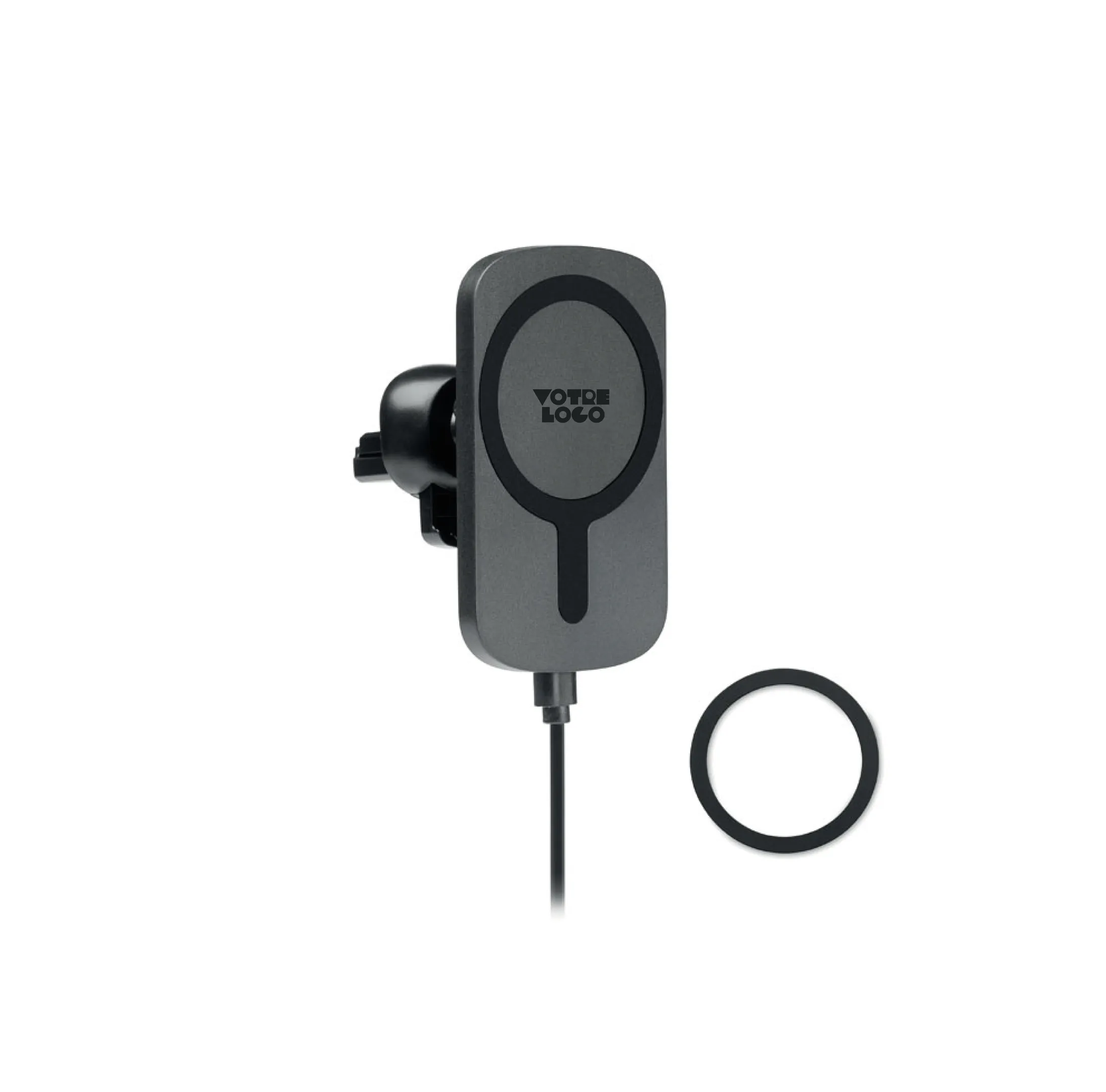 chargeur-telephone-voiture-personnalisable Chargeur de voiture sans fil 10W personnalisable