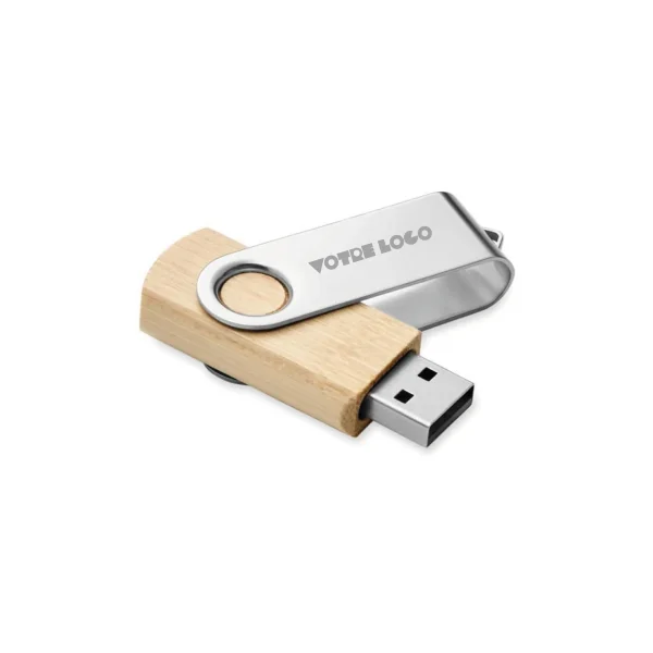 Clé USB bambou personnalisable