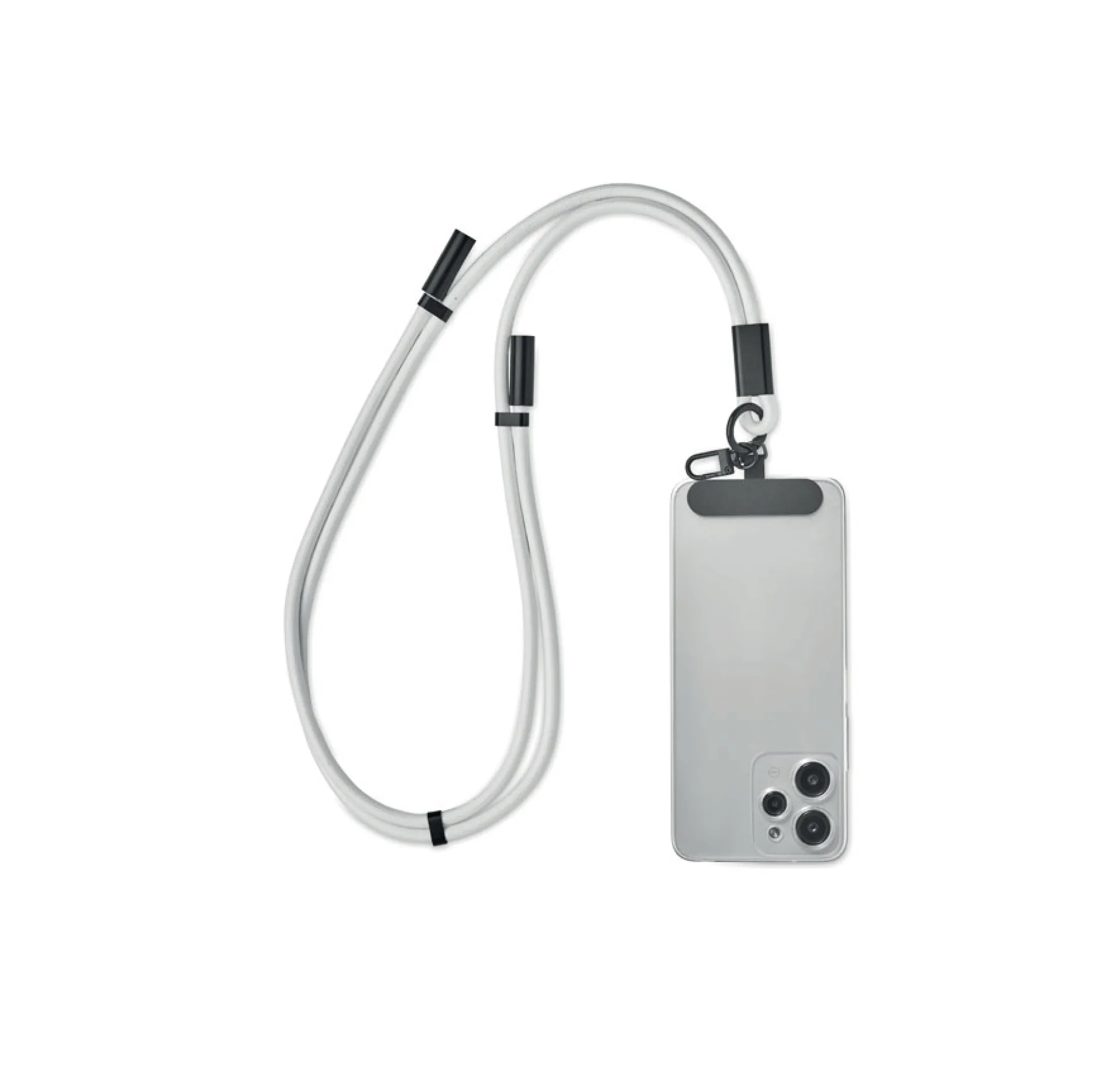 cordon-telephone-cable-charge-transfert-blanc-personnalisable Cordon de téléphone avec câble de charge et transfert personnalisable