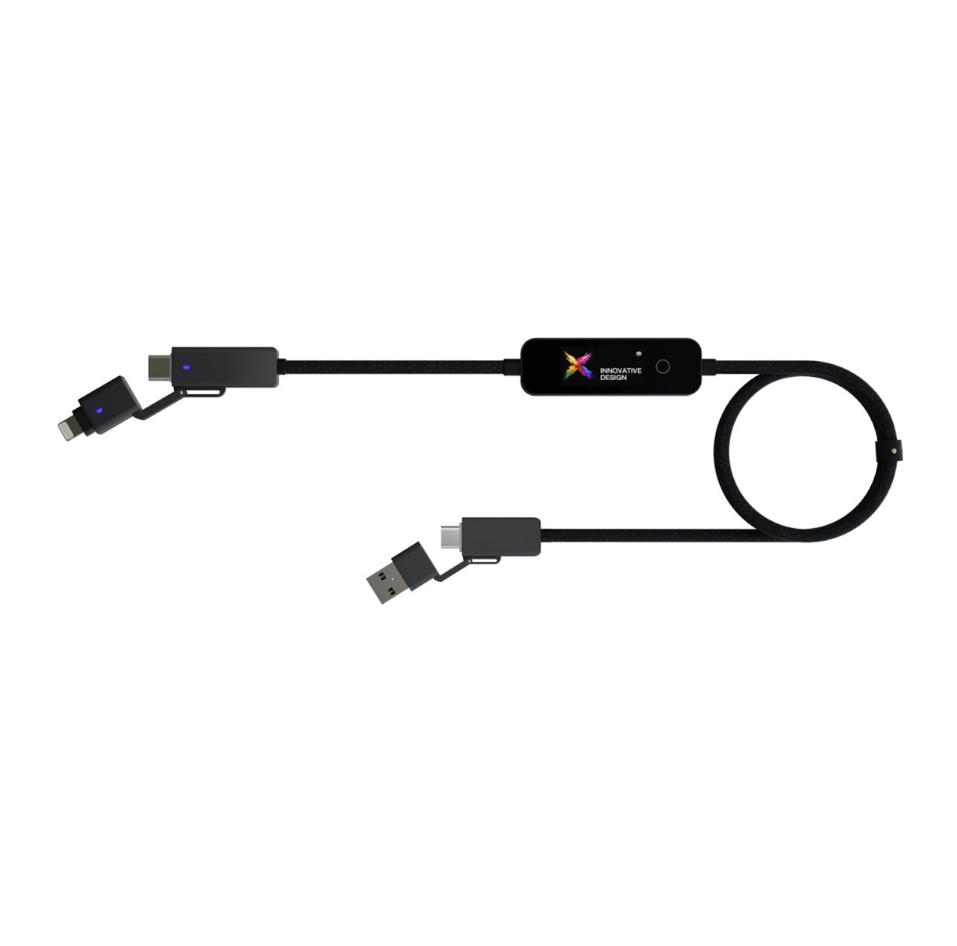 Câble 100 W avec affichage LCD personnalisable