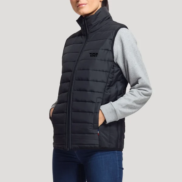 Doudoune sans manches femme Made in France personnalisable