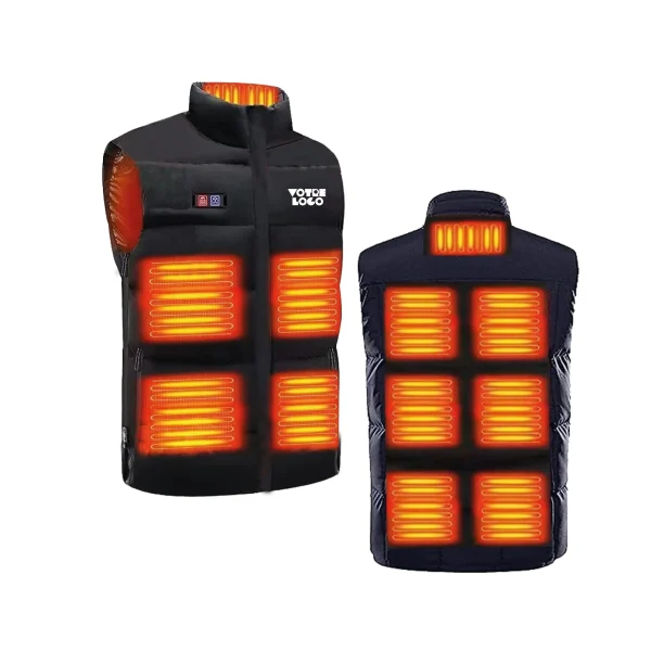Bodywarmer chauffant personnalisable