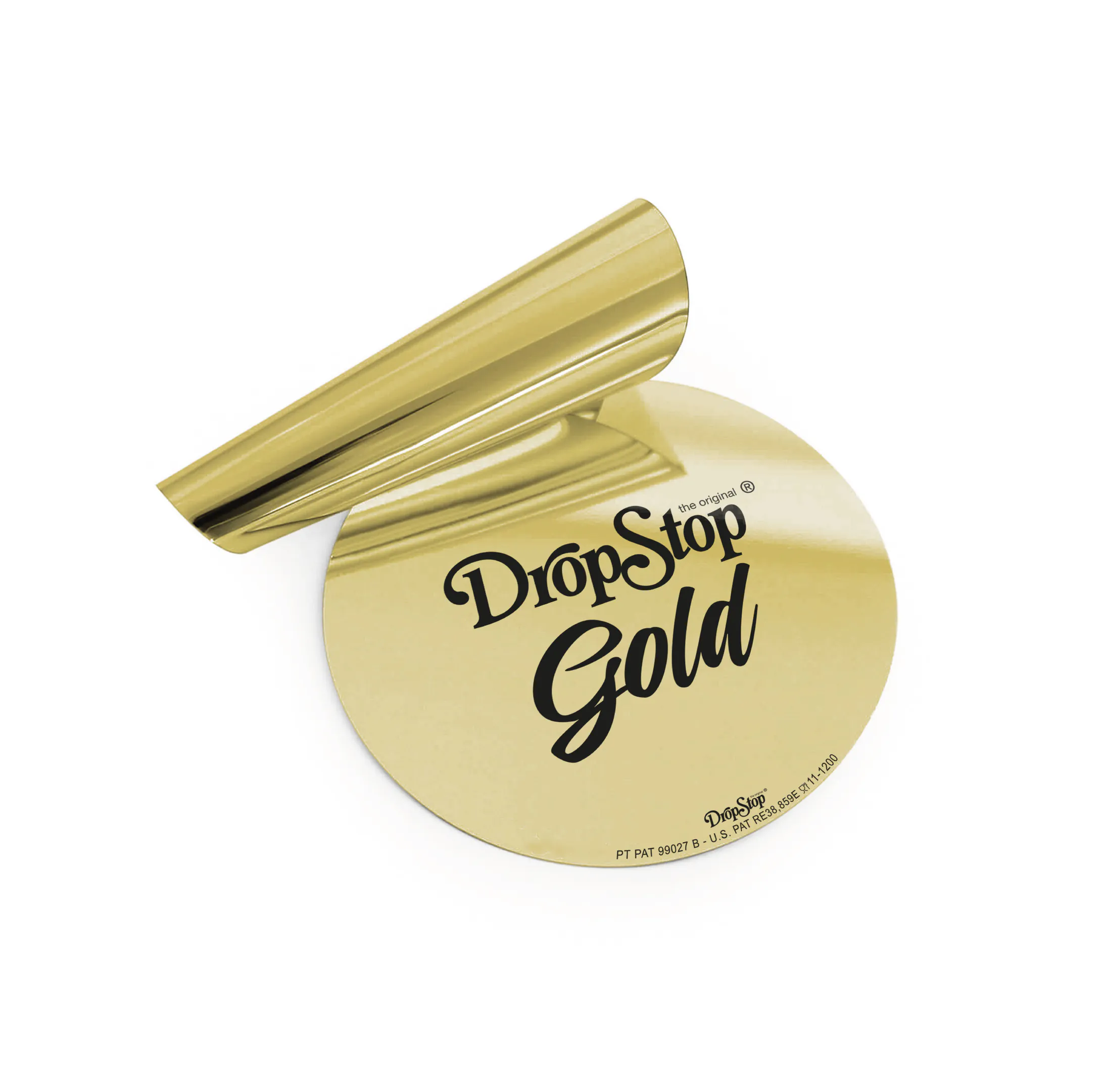 dropstop-anti-goutte-dore-personnalisable.webp Dropstop antigoutte personnalisable