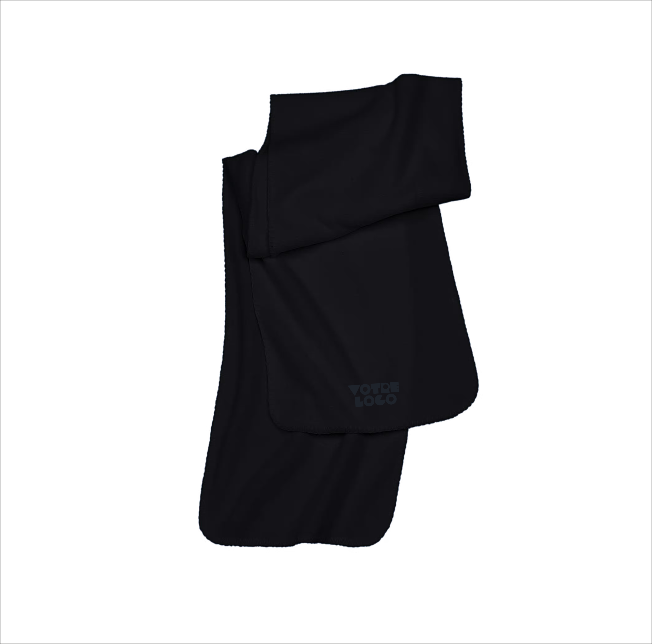 echarpe-recyclée-micropolaire-personnalisable-noir Écharpe recyclée micropolaire 200 g/m² personnalisable