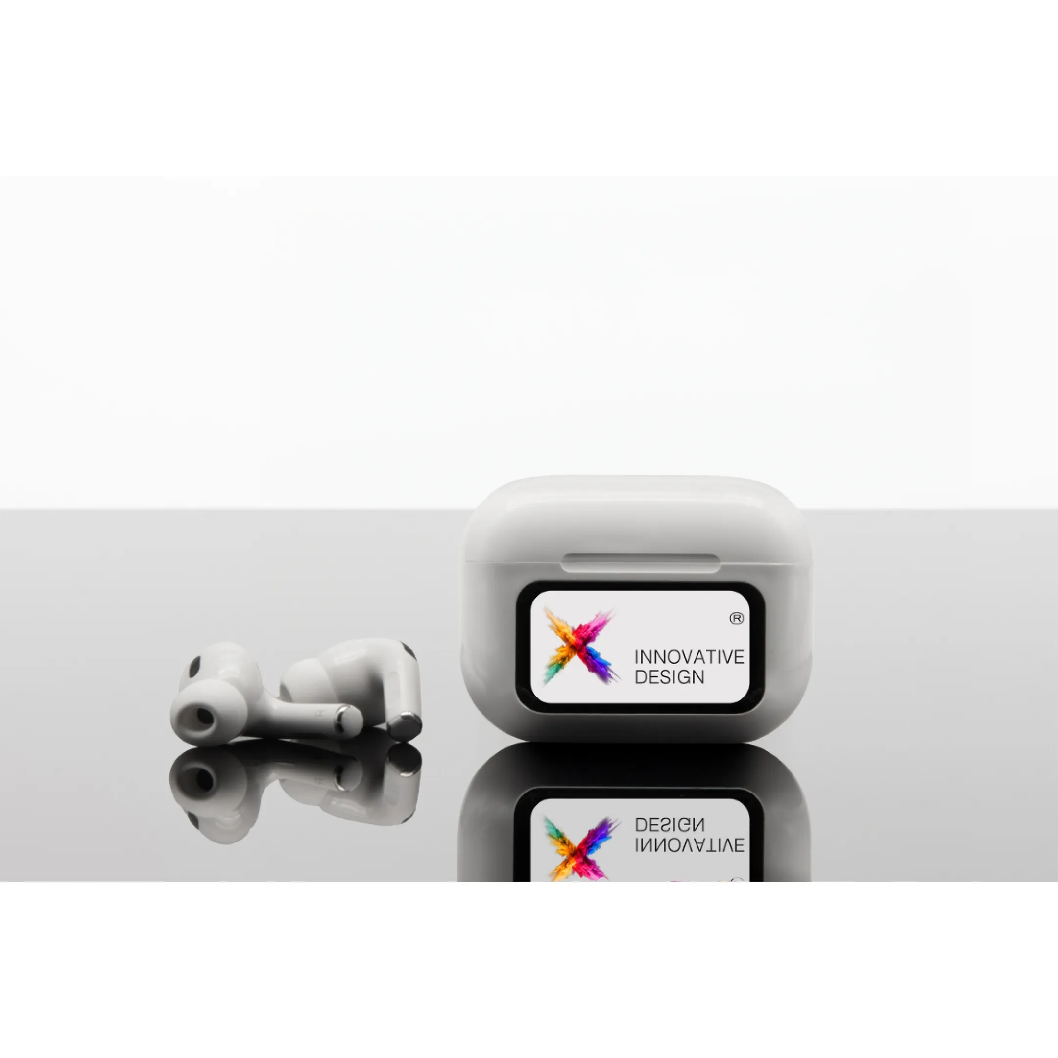 ecouteurs-sans-fil-bluetooh-boitier-ecran-personnalisable-blanc.webp Écouteurs avec réduction du bruit active (ANC) et Bluetooth 5.4/3.0 personnalisable