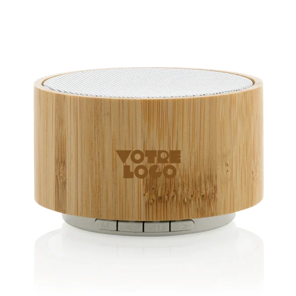 Enceinte 3W en bambou et ABS RCS personnalisable