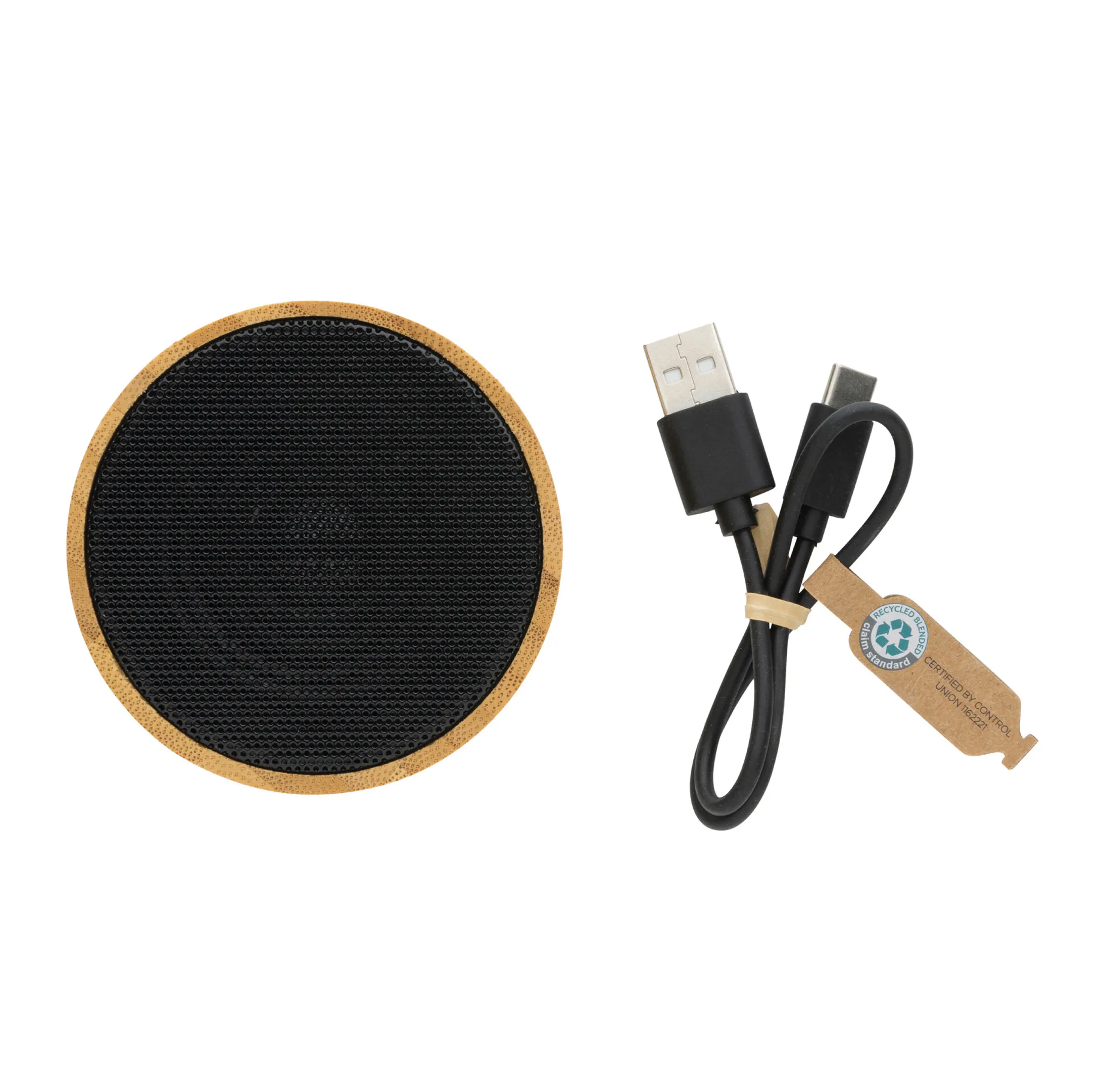 Enceinte 3W en bambou et ABS RCS personnalisable