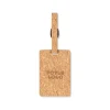 Étiquette à bagage en liège personnalisable