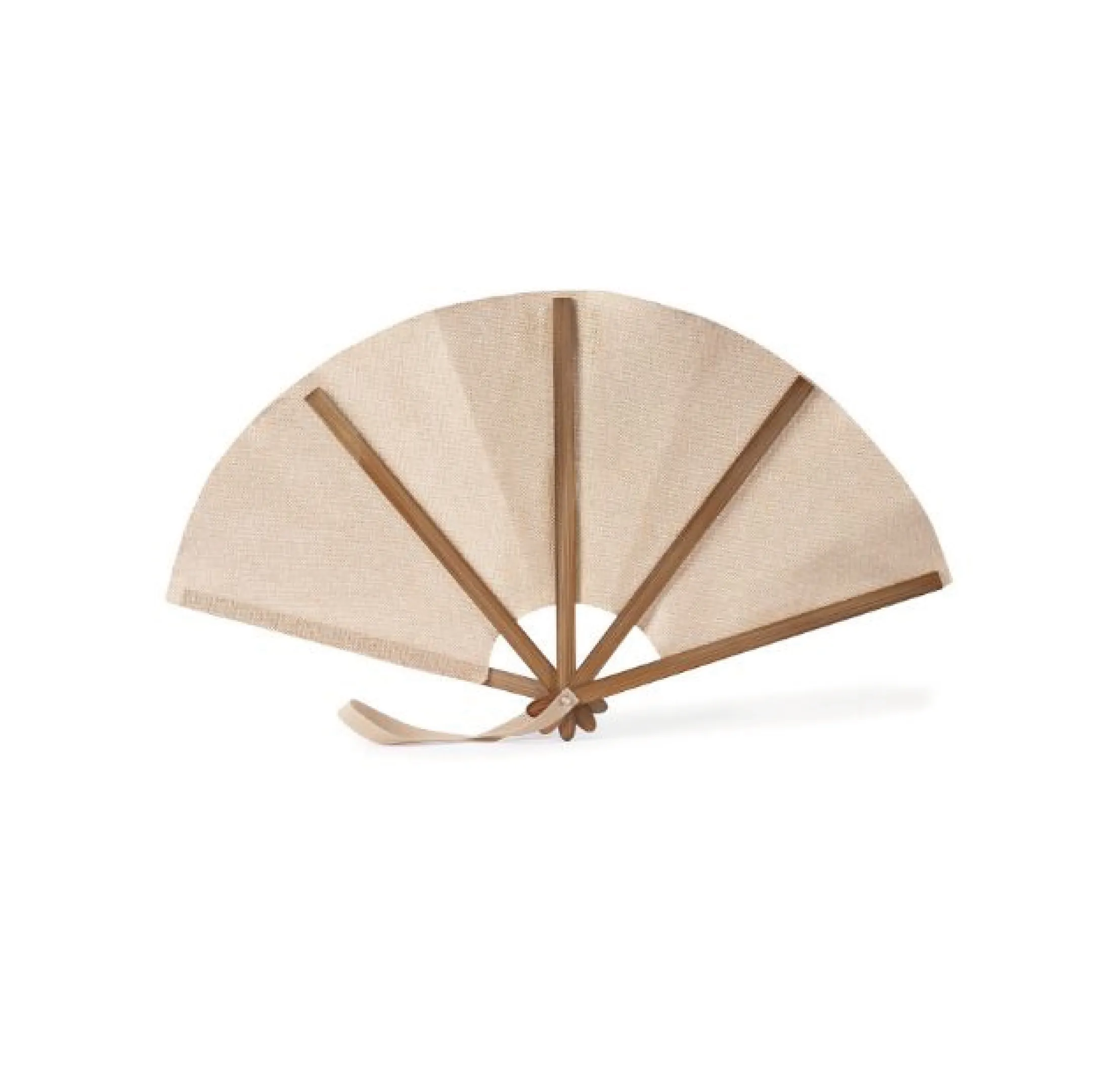 Éventail 23 cm en bois de bambou personnalisable