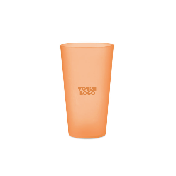 Gobelet réutilisable en PP 500ml personnalisable