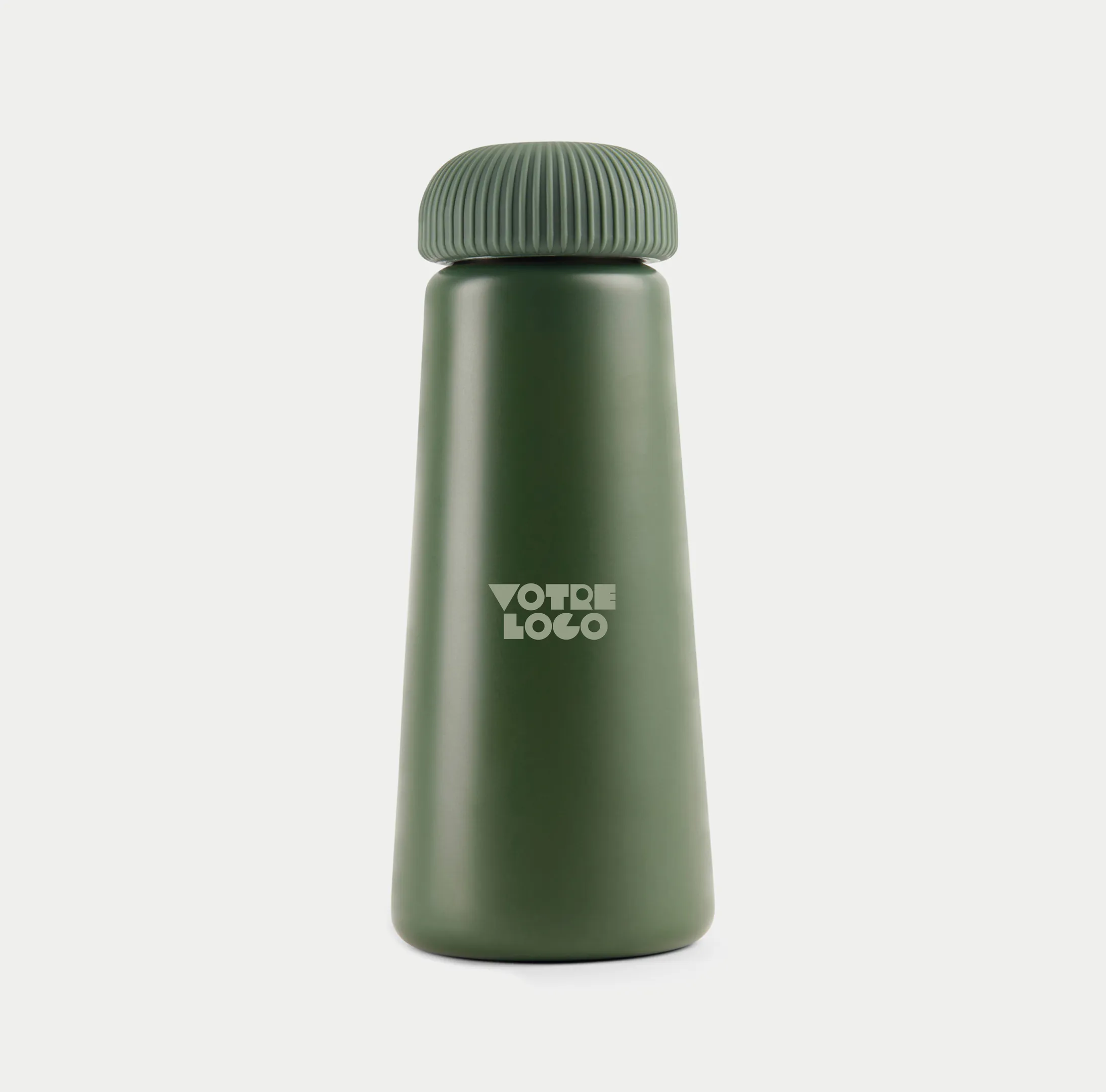 gourde-verte-isotherme-450ml-acier-personnalisable Gourde isotherme 450ml en acier RCS personnalisable