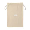 Grand sac cadeau en coton avec cordon de serrage naturel personnalisable