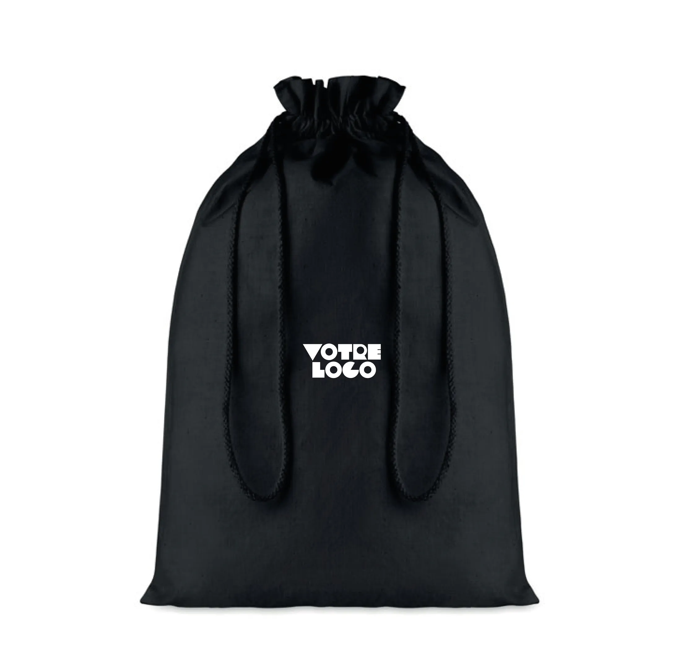 grand-sac-coton-noir-coton-serrage-personnalisable.webp Grand sac en coton avec cordon de serrage personnalisable