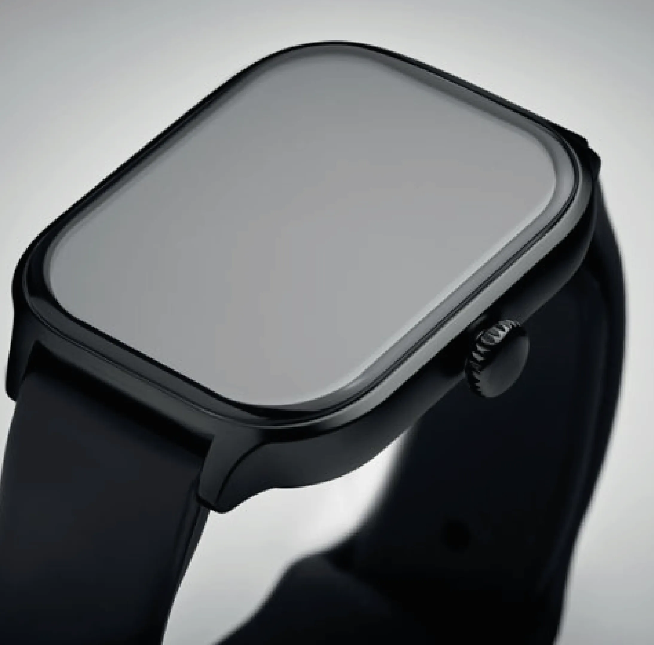 montre-sante-noire-personnalisable Montre santé avec bracelet en silicone personnalisable