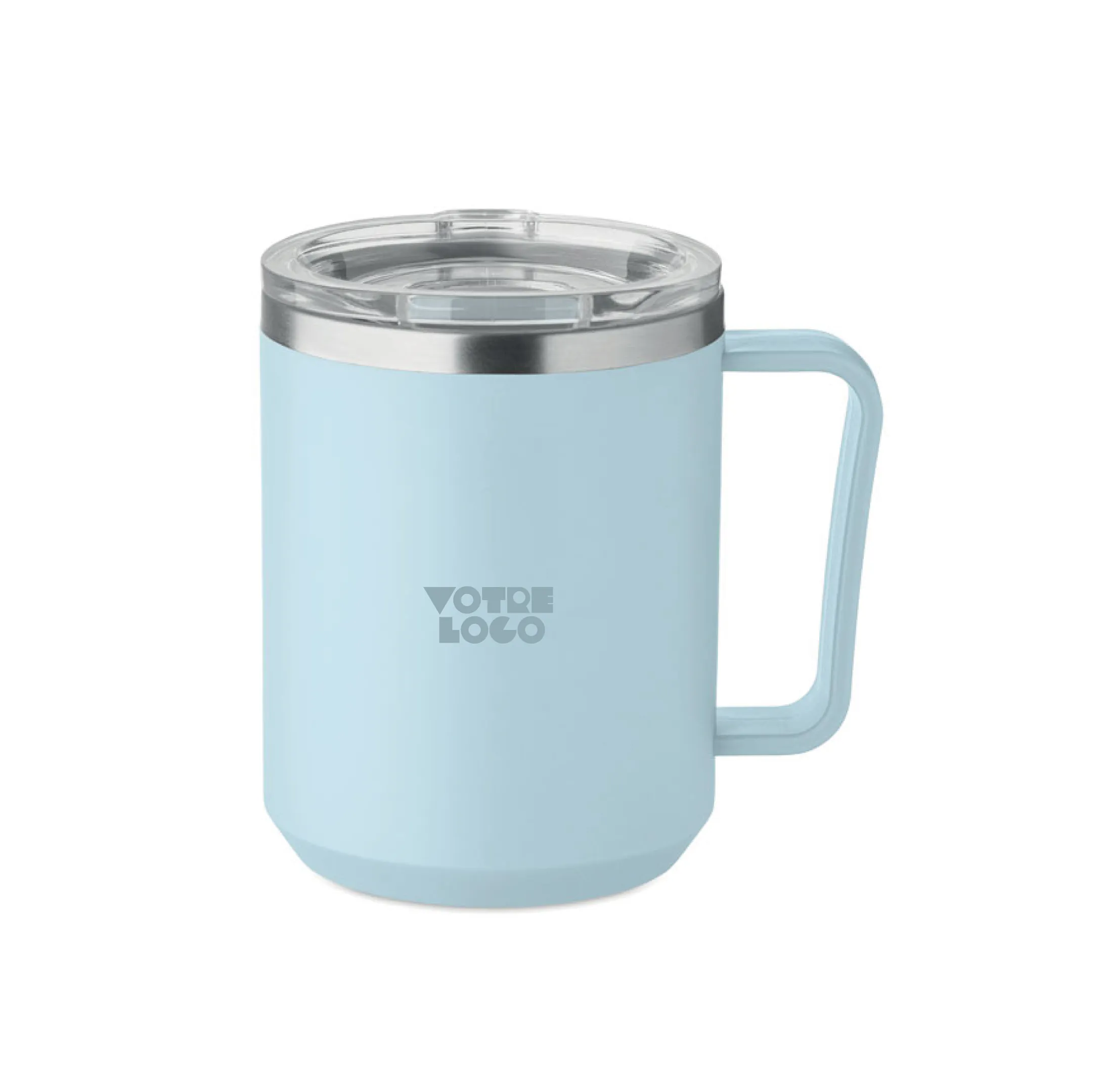 Mug à double paroi recyclé 400 ml personnalisable
