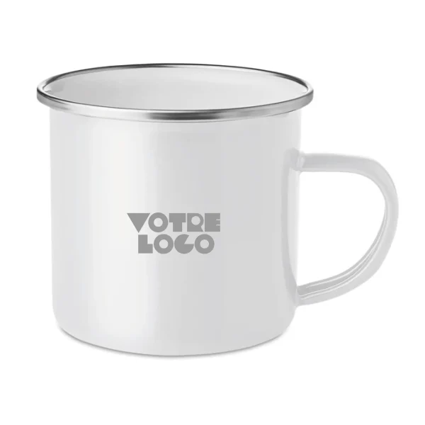 Mug vintage en métal 350ML personnalisable