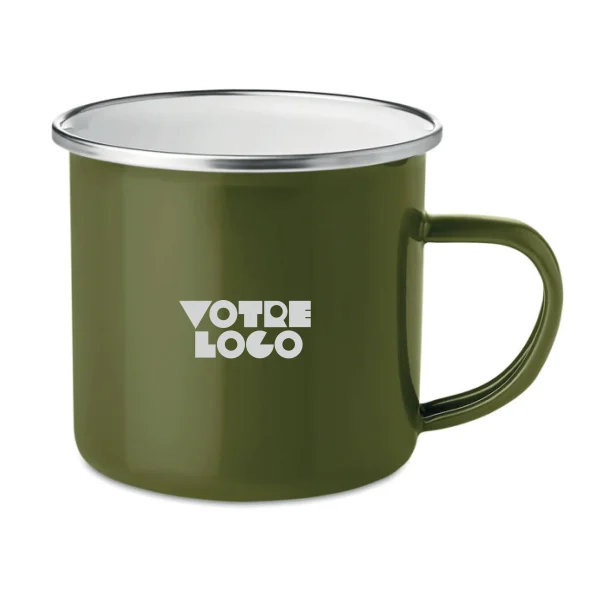 Mug vintage en métal 350ML personnalisable
