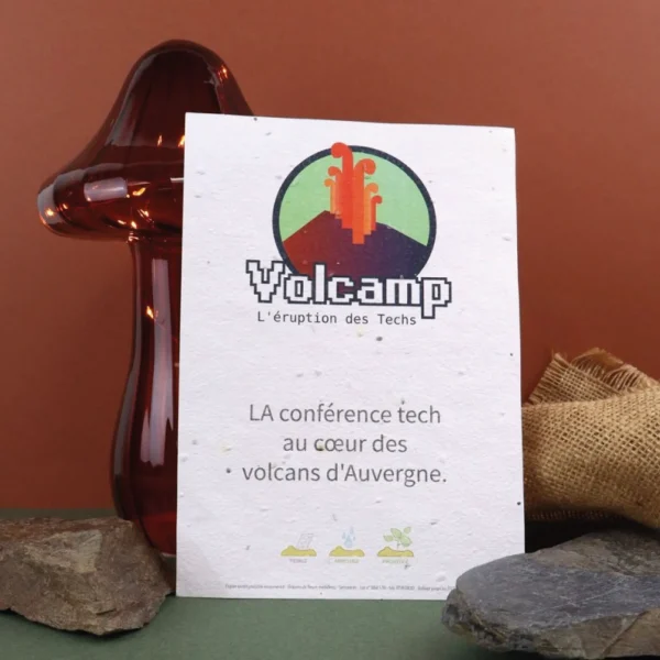 Papier graines A5 200g recto personnalisable & plantable