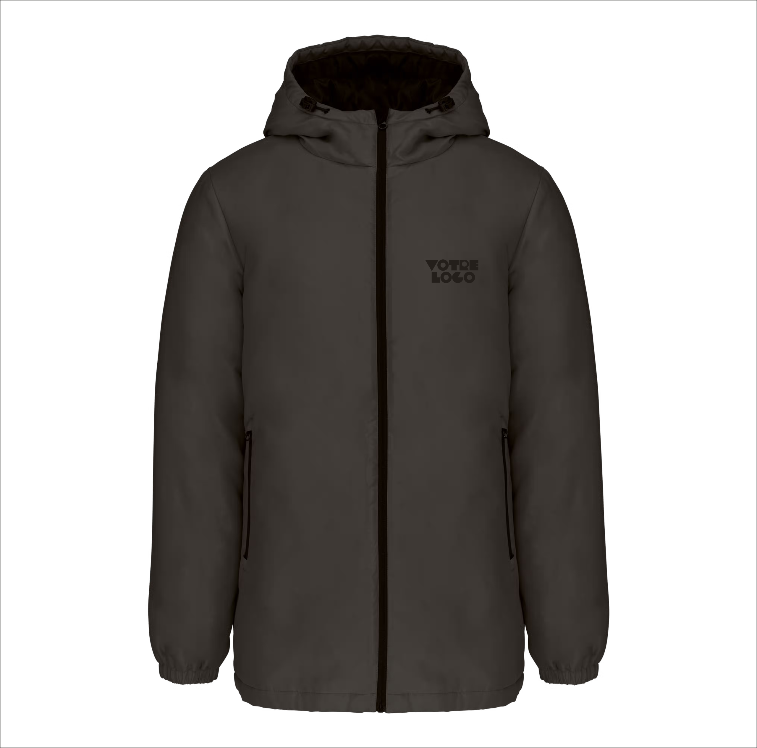 Parka à capuche recyclée unisexe 320 g/m² personnalisable