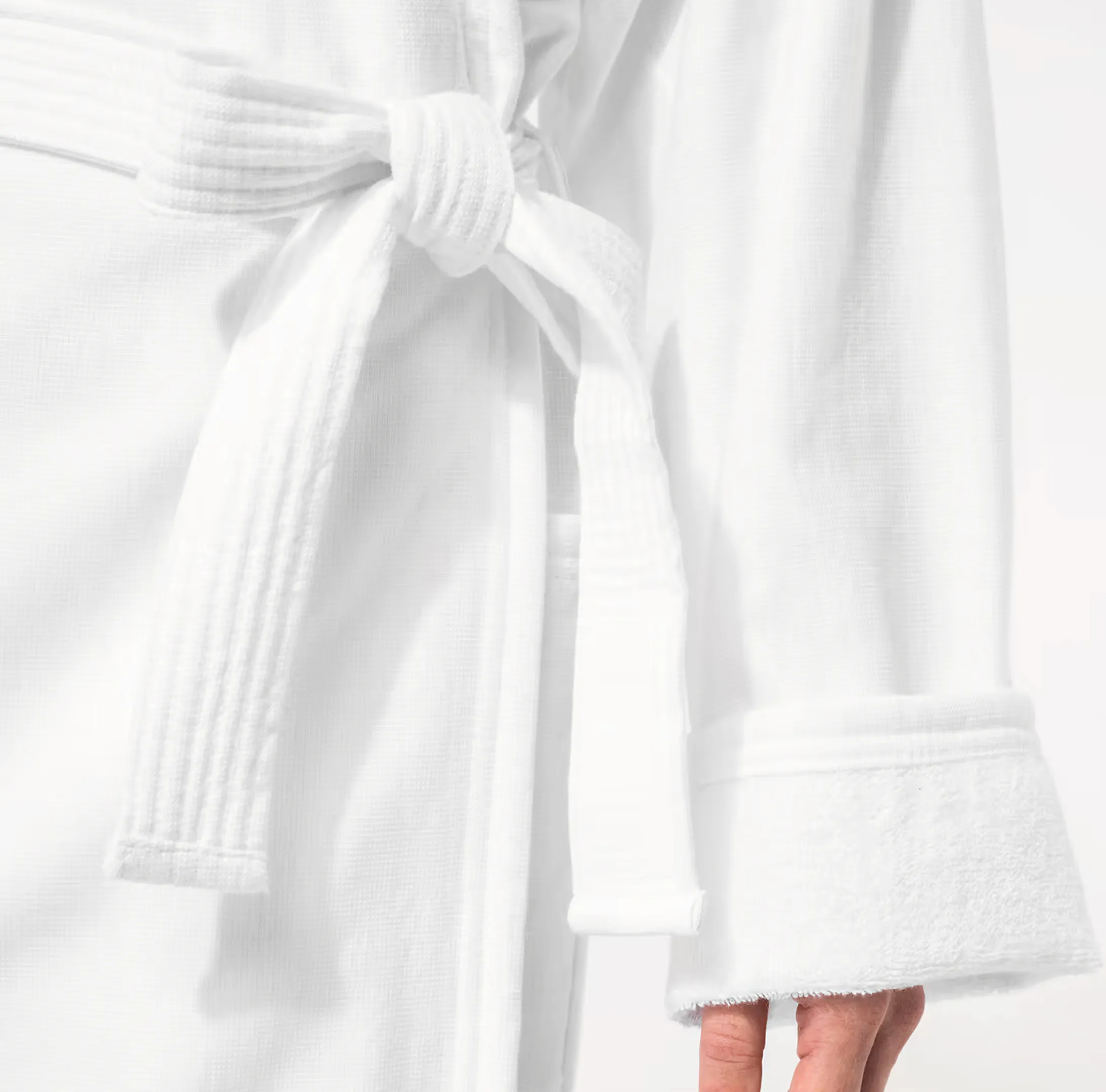 peignoir-blanc-capuche-personnalisable Peignoir à capuche Bio 270 g/m² personnalisable