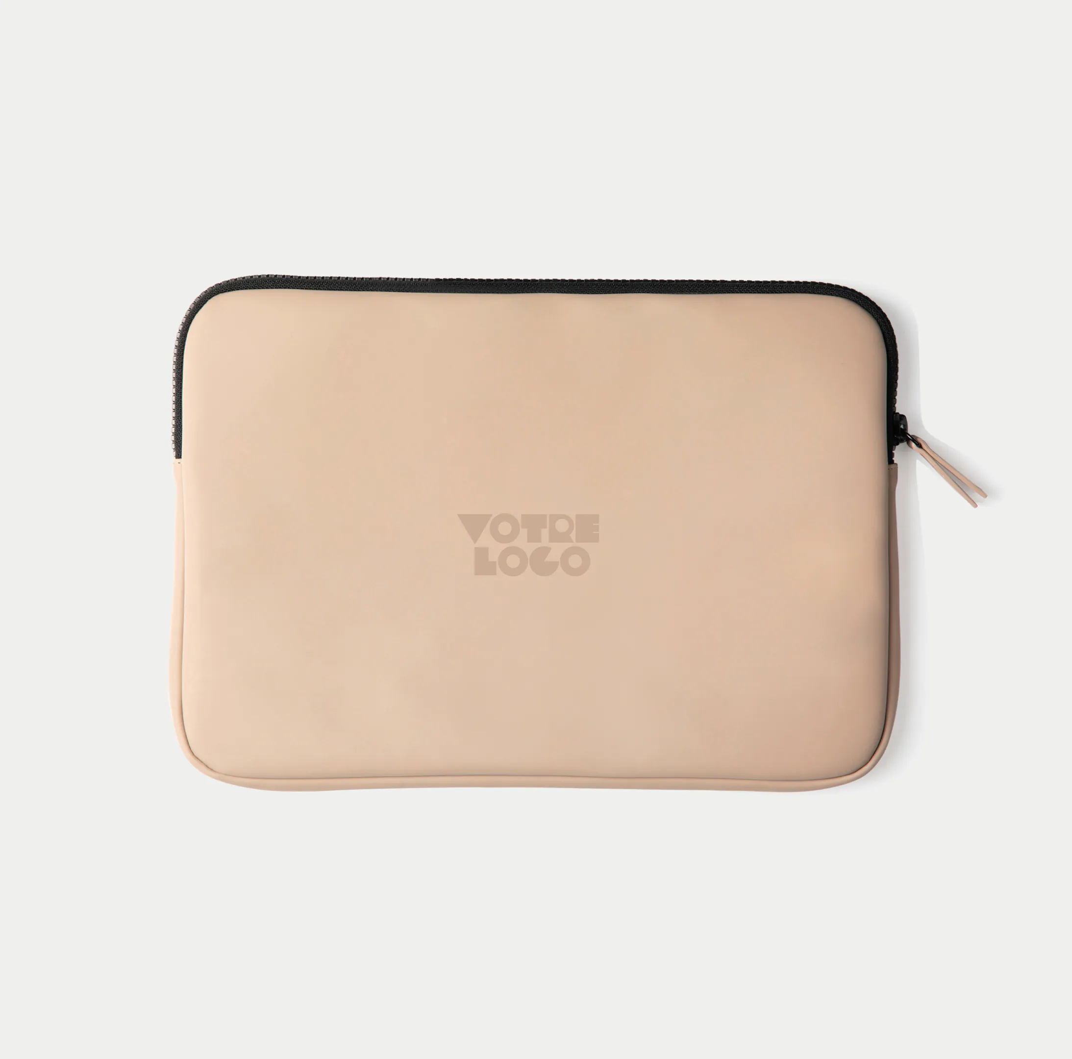 pochette-ordinateur-15-pouces-beige-personnalisable Pochette ordinateur portable 15 pouces personnalisable