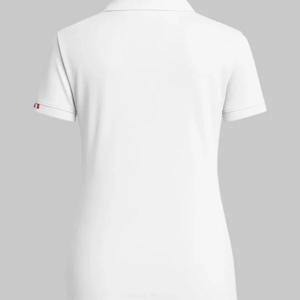 Polo manches courtes femme maille piquée 220 g/m² Made in France personnalisable