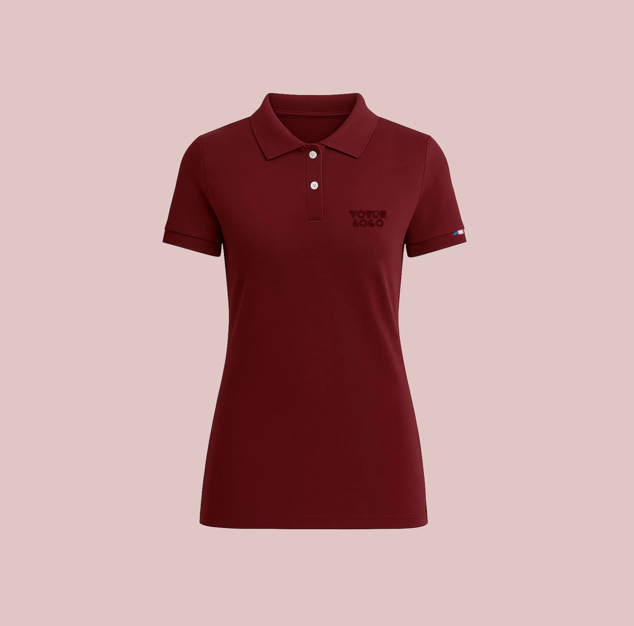 Polo femme maille piquée 220 g/m² MadeInFrance personnalisable