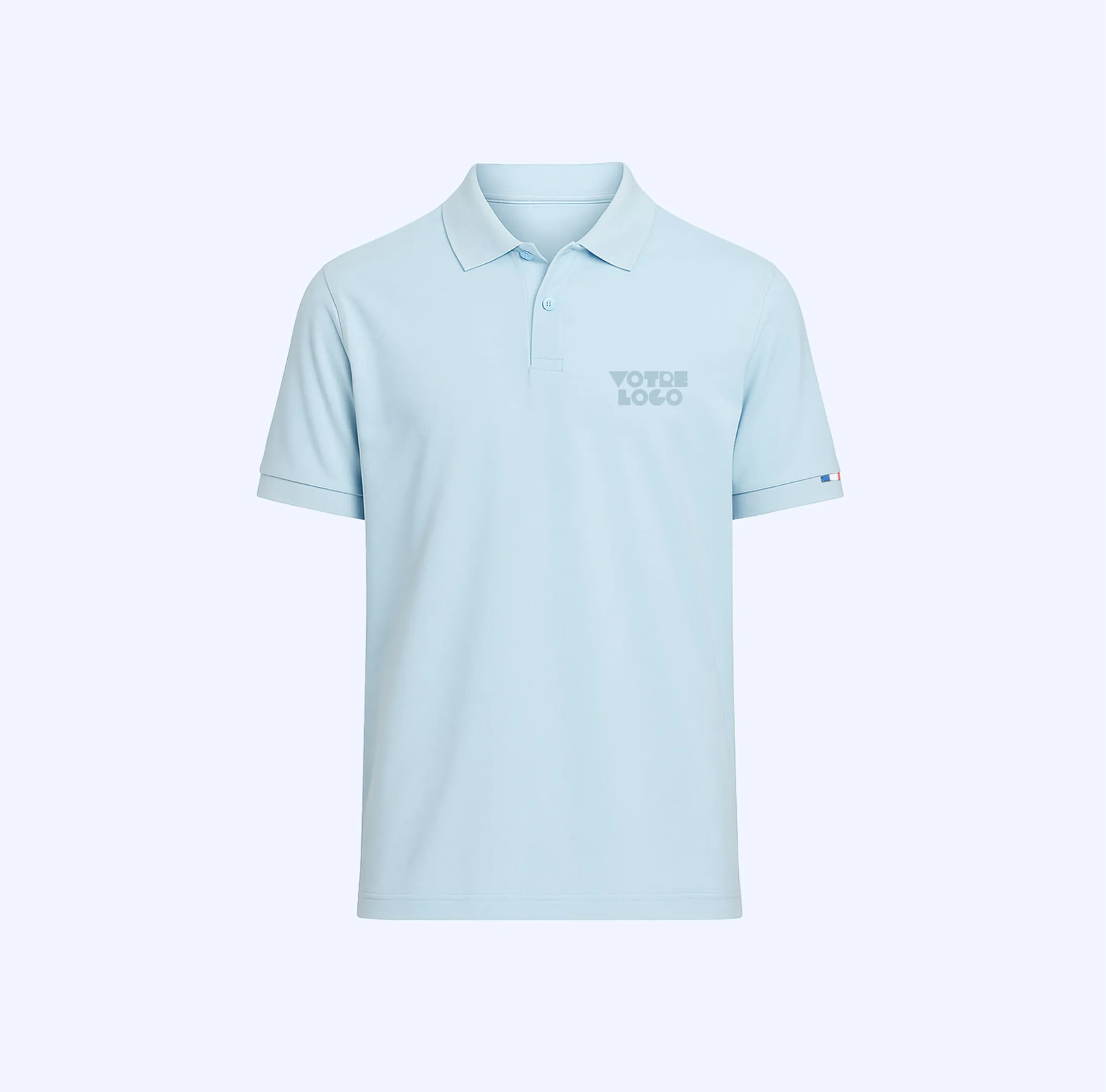 Polo homme maille piquée 220 g/m² MadeInFrance personnalisable