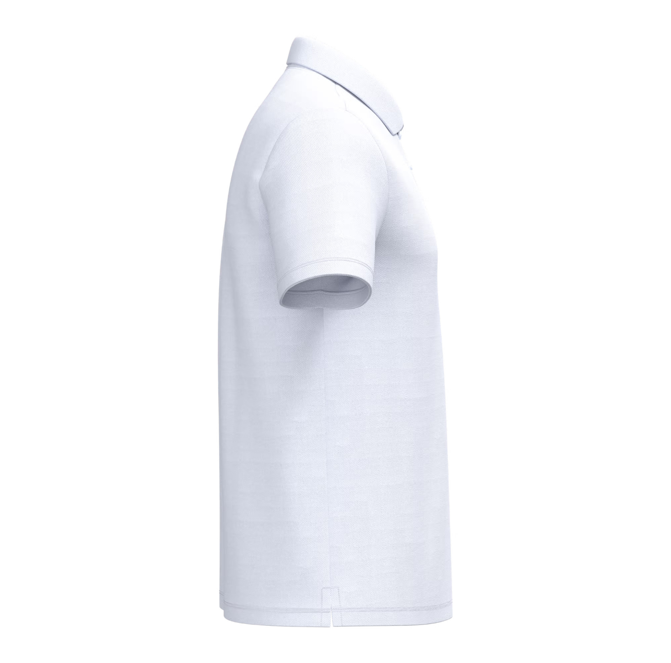 polo-manches-courtes-pique-homme-personnalisable-blanc-cote Polo piqué homme 180 g/m² personnalisable